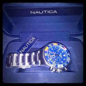 Nautica Men's Westport Blue Dial Bracelet Watch (B